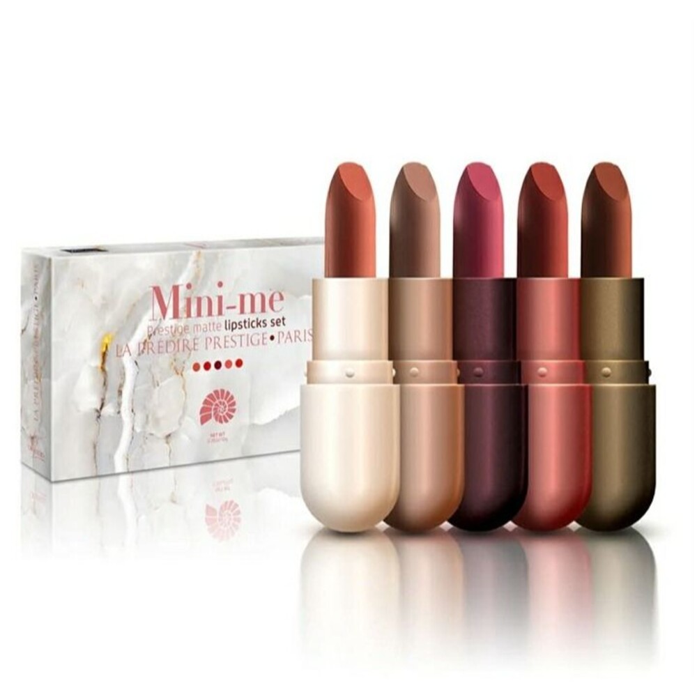 New! La Predire Paris 5 Piece Mini-Me Prestige Matte Lipstick Set
